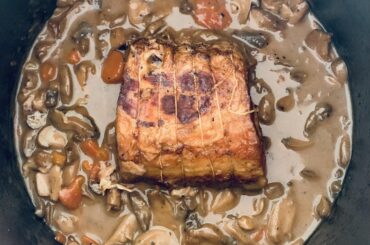 Mon petit rôti de porc mijoté longuement à partager avec mon amoureux. 💘