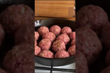 Recipe for dinner (French onion meatballs)