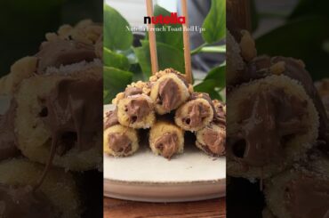 Nutella French Toast Roll Ups #easyrecipe #chocolate #shorts