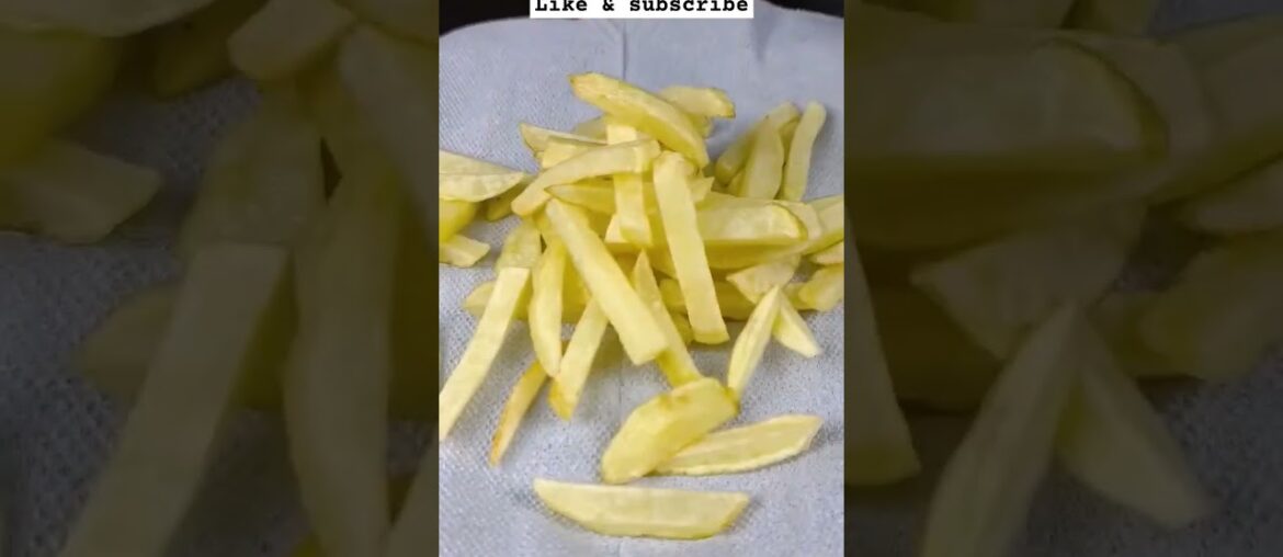 French fries - simple french fries recipe - potato french fries - Indian snack recipe #crispyfries