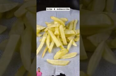 French fries - simple french fries recipe - potato french fries - Indian snack recipe #crispyfries