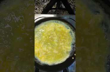 First time I have tried French Omlette #youtubeshorts #frenchomelette eggomelette