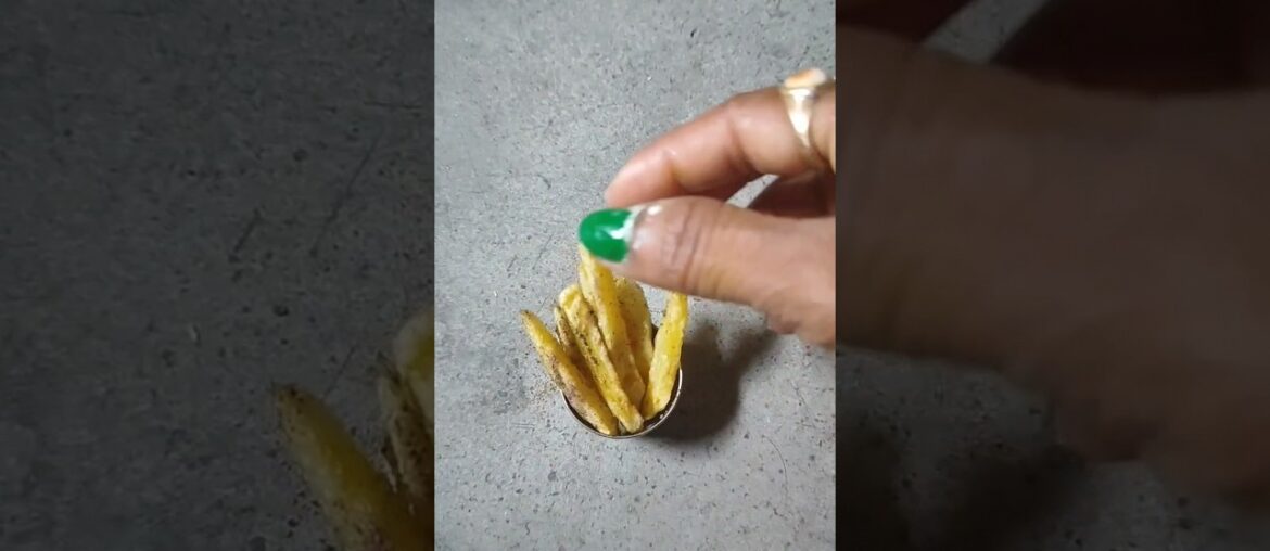 French fries recipe! Crispy potato!home made masla snacks!how to make potato fries!#highlight