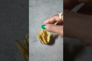 French fries recipe! Crispy potato!home made masla snacks!how to make potato fries!#highlight
