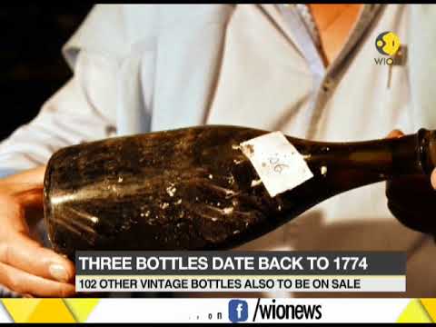 Three bottles of 1774 wine to be auctioned in France Three bottles of 1774 wine to be auctioned in France