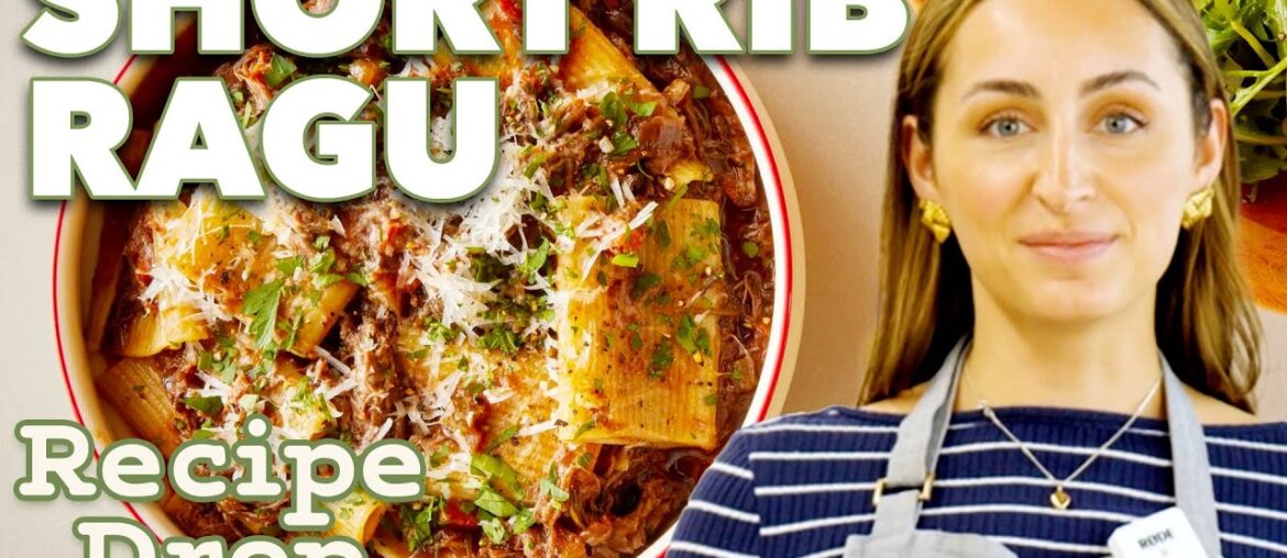 Oven-Braised Red Wine Short Rib Ragu With Rigatoni | Recipe Drop | Food52