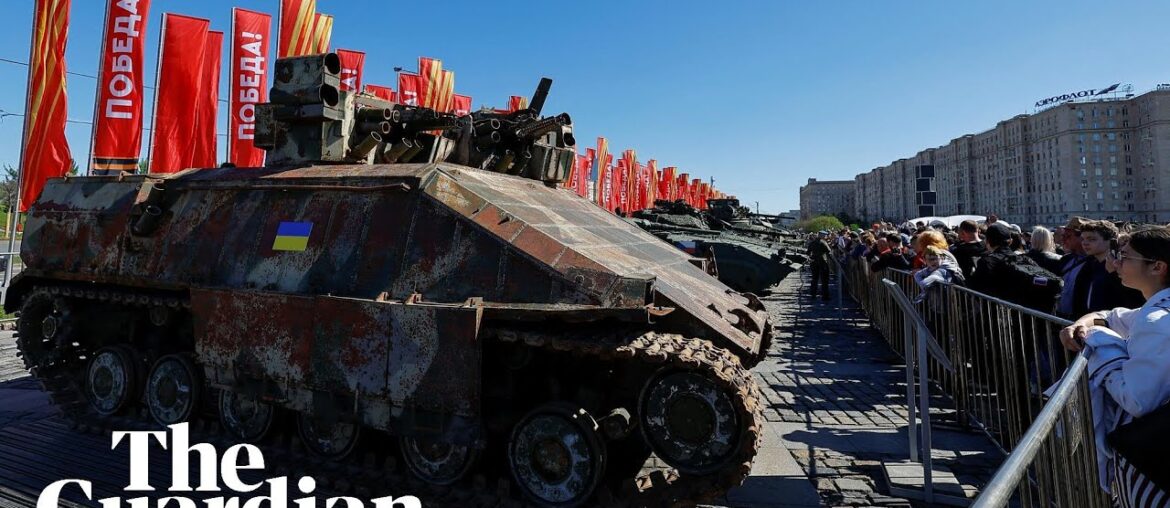Russia parades western-made tanks captured from Ukrainian army Russia parades western-made tanks captured from Ukrainian army