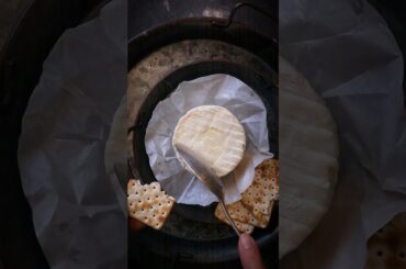 Dipping into a deliciously ripe Brillat Savarin during the Month of May. #cheese #food #france