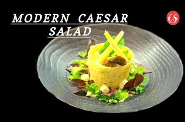 modren caesar salad || new caesar salad recipe|| fine dining salad ||cooking side
