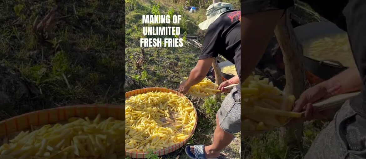 100kls Potatoes to French Fries! #frenchfries #potatosnacks #potatofries