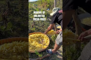 100kls Potatoes to French Fries! #frenchfries #potatosnacks #potatofries