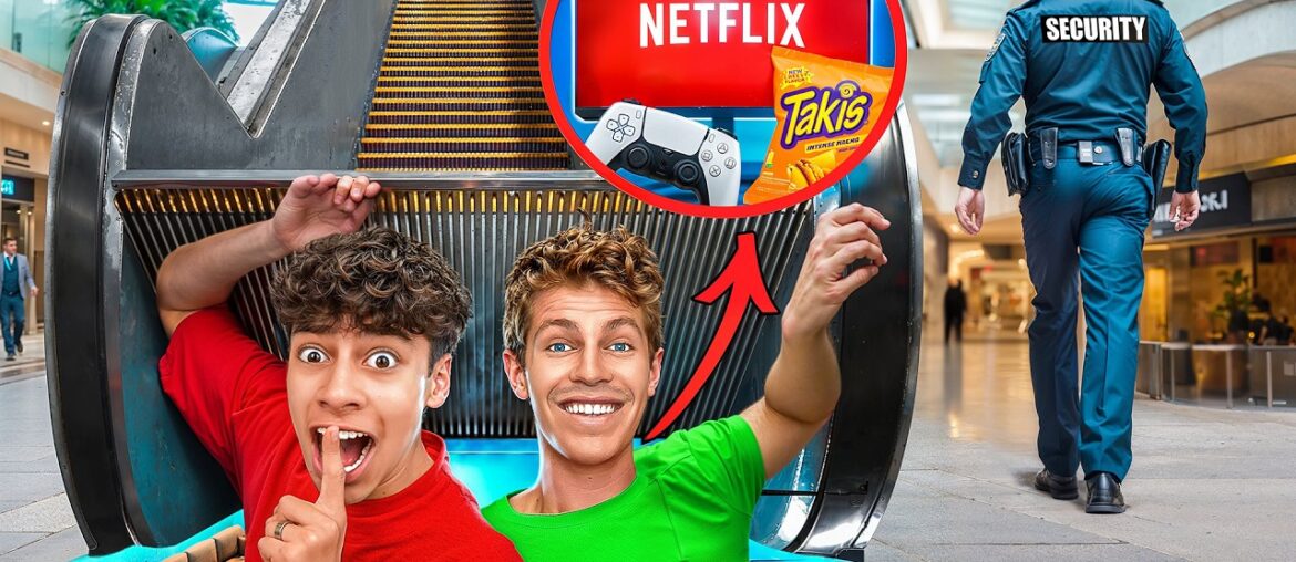 I Built a Secret Room in the MALL! Ft/ Ben Azelart