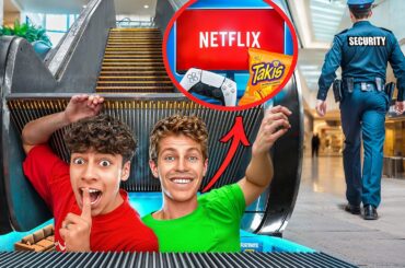 I Built a Secret Room in the MALL! Ft/ Ben Azelart