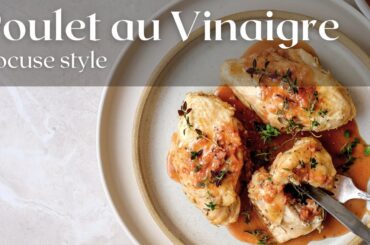 Chicken in vinegar sauce Bocuse style