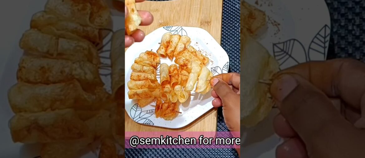 Crispy Potato Rolls | potato chips roll recipe | #shorts #short #trending #viral