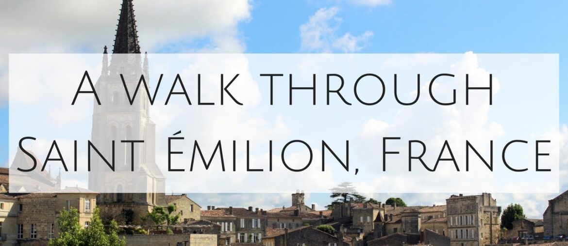 Facebook Live: A walk through the wine town of Saint Emilion, France