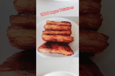 1000 Layer Potatoes | Simple Thousand Layer Crispy French Fries #shorts #food #cooking