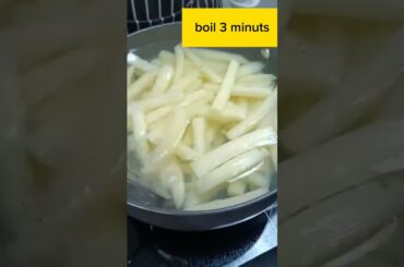 simple potatoes fries #food #crispyfries #shortsfeed