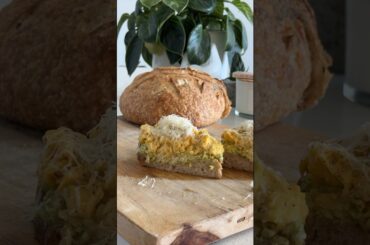 Soft scrambled eggs on sourdough with avocado and raw cheddar. #eggs #avocado #sourdough