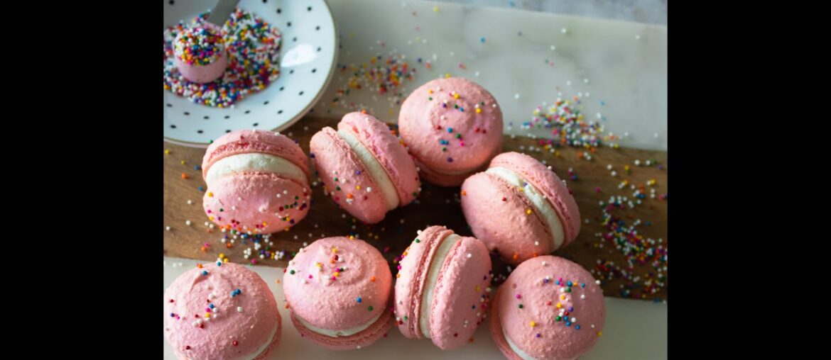 Birthday Cake Macarons! #shorts