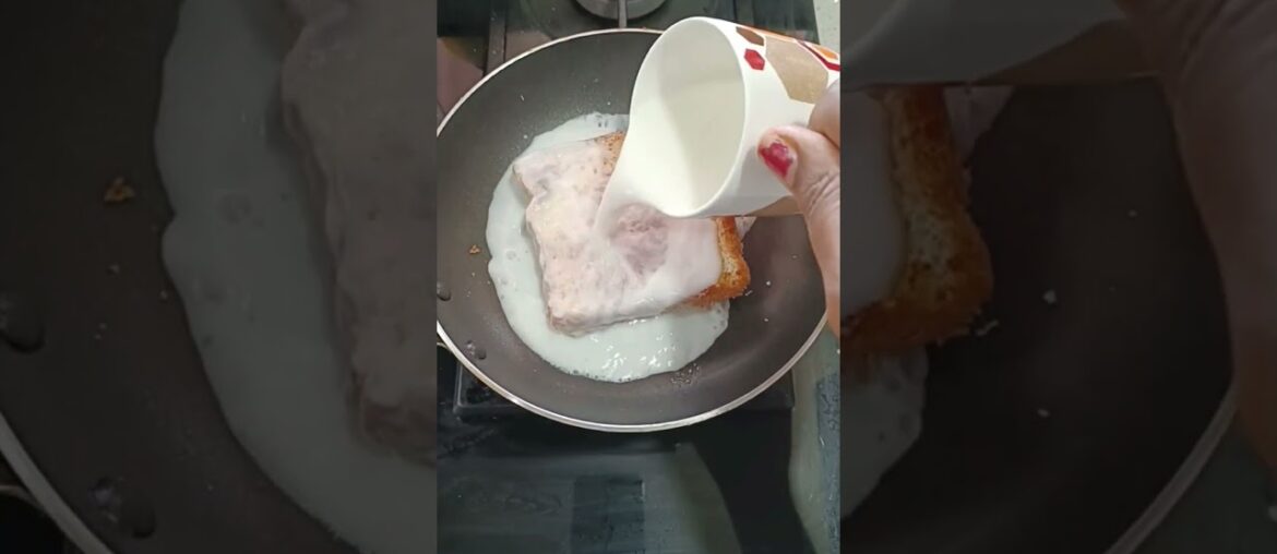 5 minutes sweet for sweet craving #French toast with Honey#