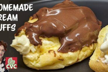 Homemade Cream Puffs - Profiterole or French choux pastry - Super Easy