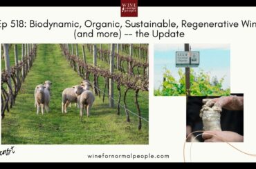 Ep 518: Biodynamic, Organic, Sustainable, Regenerative Wine (and more) -- the Update