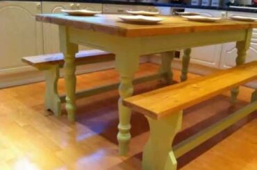 6ft Seats 6+  Shabby Chic Hand Painted Farmhouse Kitchen / Dining Table