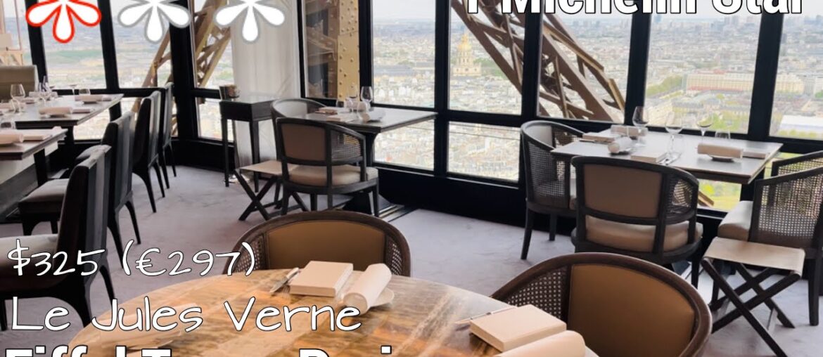 Iconic Eiffel Tower Fine Dining 1 Michelin Star Le Jules Verne  of Paris tower best restaurant
