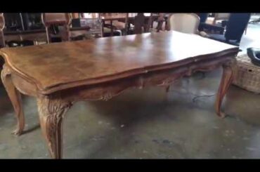 French Louis XV Period Circassian Walnut Burl Dining Table