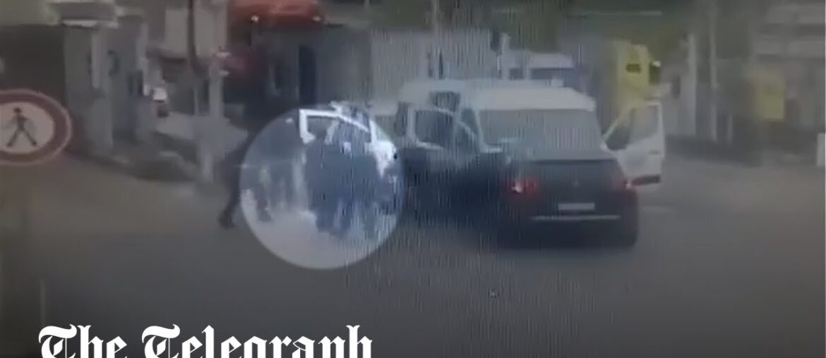 Moment France’s ‘most wanted man’ escapes from prison van Moment France's 'most wanted man' escapes from prison van