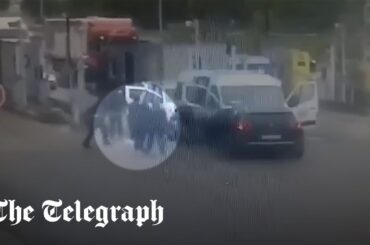 Moment France's 'most wanted man' escapes from prison van