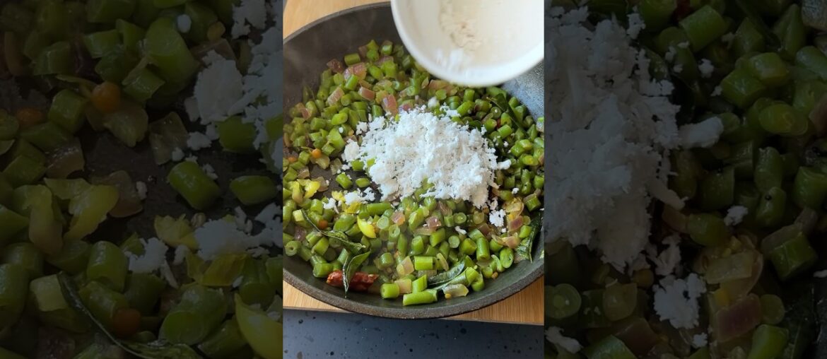 French beans fry coconut Base