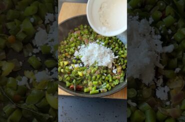 French beans fry coconut Base