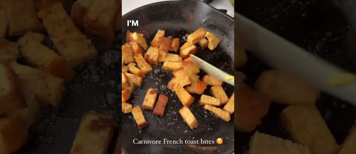 Carnivore French toast bites #carnivorediet #frenchtoast #ketorecipes #carnivorerecipes #whatieat