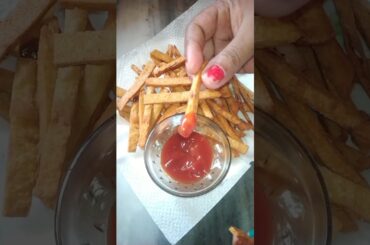 Besan French Fries #homemade #recipe #veg #snacks #frenchfries