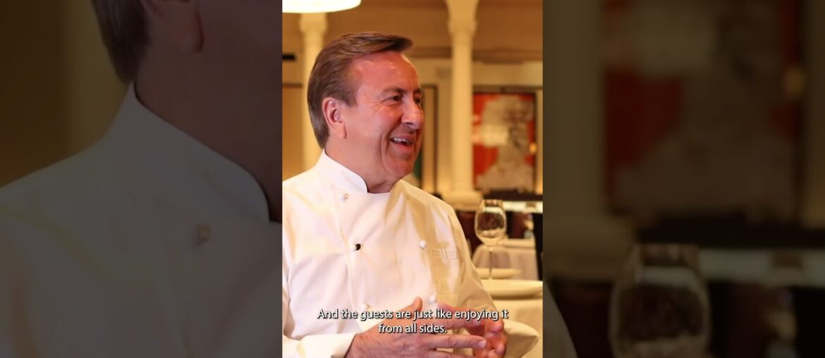 Theatric Dining with Legendary chef Daniel Boulud #shorts #danielboulud