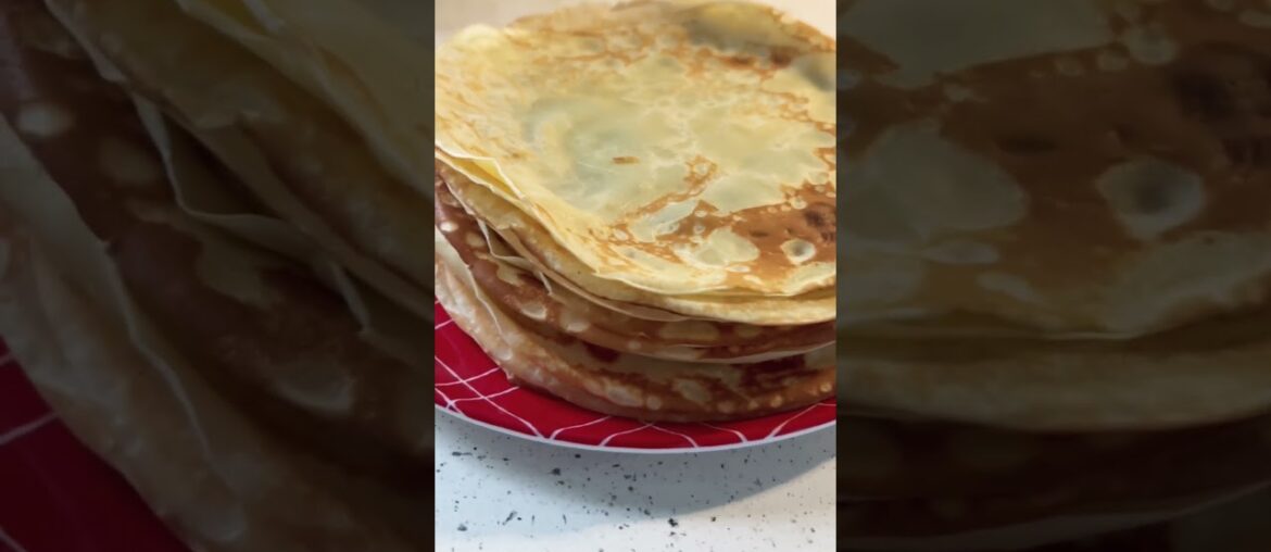 Making French Crepes #shortsvideo #food #viral