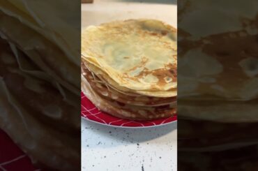 Making French Crepes #shortsvideo #food #viral