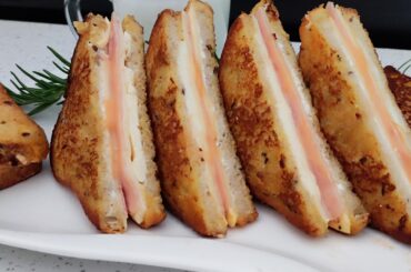 Stuffed fried slices a fantastic breakfast