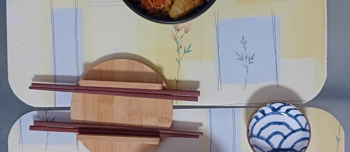 J'ai fais un Kei-chan (plat Japon traditionnel de la préfecture de Gifu. Poulet mariné au chou blanc en gros.)