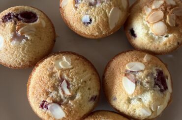 Financiers amandes/noisettes et fruits rouges, sans gluten