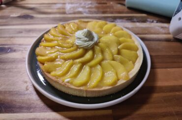Tarte aux pêches maison