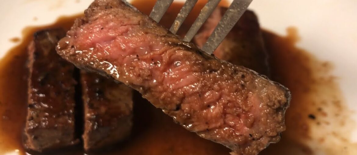 This is STEAK BORDELAISE! A classic French red wine sauce!