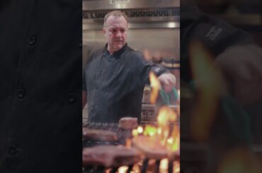 Fine dining at its meat-iest. #steakhouse #steak #flames #smoke #experience #finedining #shorts