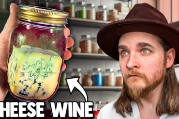 I left Blue Cheese in Wine for a week