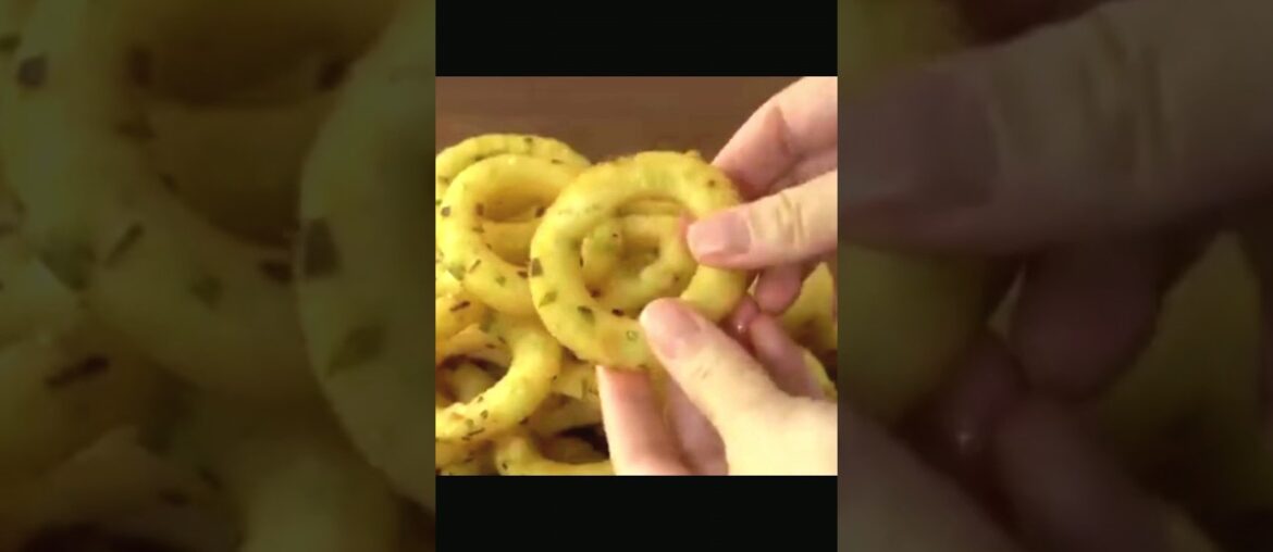 Potato Rings Recipes ! Crispy French Fries #cookingvideo #cooking #short #shorts #viral
