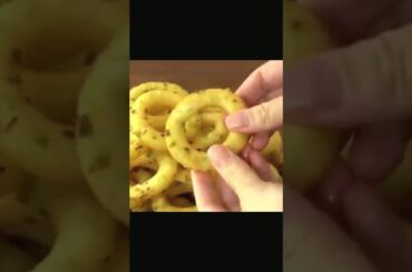 Potato Rings Recipes ! Crispy French Fries #cookingvideo #cooking #short #shorts #viral