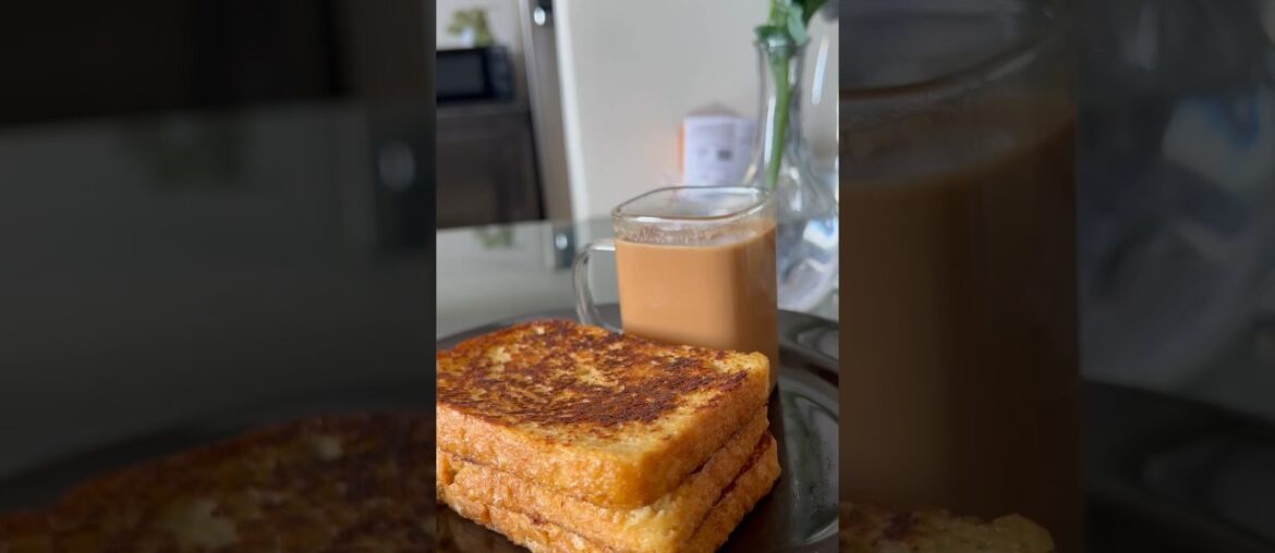 Office jane se pehle khaya french toast aur special adrak elaichi wali chai #shorts #youtubeshorts