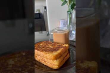 Office jane se pehle khaya french toast aur special adrak elaichi wali chai #shorts #youtubeshorts
